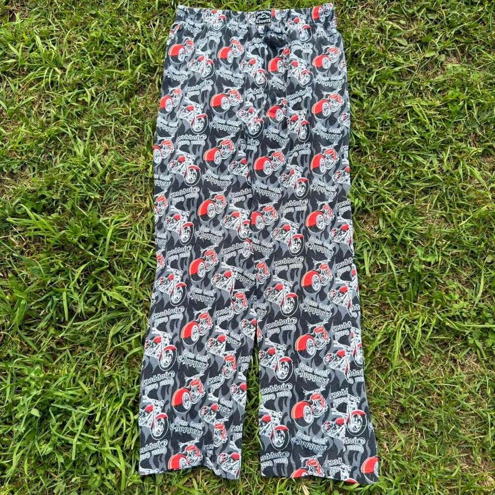 Vintage Y2K Orange County Choppers Lounge Pants Black Gray
